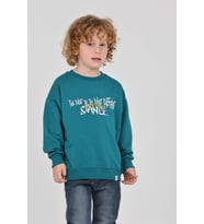 Toontoy Erkek Çocuk Tnty Design Baskılı Sweatshirt (Petrol)
