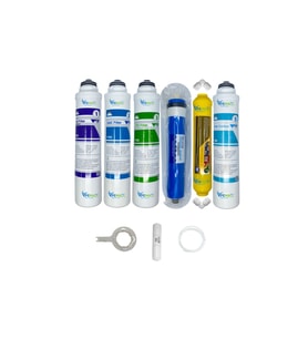 PWS Kapalı Kasa Su Arıtma Cihazlarına  Tak Çevir   6li Reverse Osmosis mebran mineral+tatlandırıcı