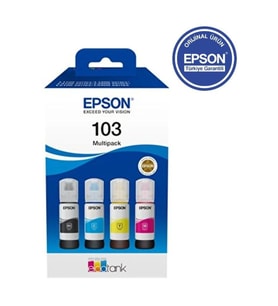 EcoTank 103 65ml Orijinal 4 Renk (Black,Cyan,Magenta,Yellow) Mürekkep Kartuş