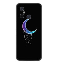 Xiaomi Redmi 12C Kılıf Resimli Desenli Silikon Platinium Series Moon Star 1851
