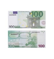Geçersiz Şaka Düğün Parası Sahte Para 100 Adet Oyun Parası 100 Euro (Fıstık Yeşili)