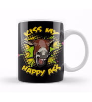 Donkey Jackass Kiss My Happy Ass Kupa Bardak Porselen