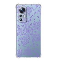 Xiaomi Mi 12 Pro Uyumlu Köşe Korumalı Antişok Kapak Nostalji Desen Tasarımlı Şeffaf  Kılıf