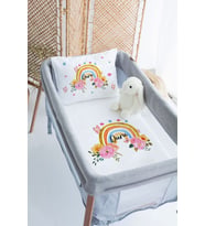 %100 Delux Pamuk Isme Özel 70x120 Park Yatak Nevresim Takımı