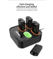Xbox 8. ve 9. Nesil Kollar İle Uyumlu Batarya Kit Seti 1200 mAh 4'lü Batarya DOBE-TYX-1615