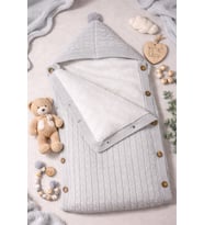 Triko Bebek Battaniye &kundak Welsoft Elyaflı( HEDİYELİK)