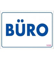 Büro Uyarı Levhası 17,5X25 Kod:1698