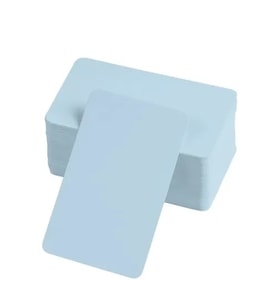 Dodes Boş Kelime Kartları 5x8 cm - 50 Adet Oval Kenarlı Tabu &amp; Not Kartları - Mavi