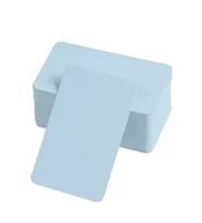 Dodes Boş Kelime Kartları 5x8 cm - 50 Adet Oval Kenarlı Tabu &amp; Not Kartları - Mavi