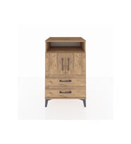 Hyperion Komodin 2 Raflı 2 Çekmeceli 2 Kapaklı 60x44x96 Çam-Çam