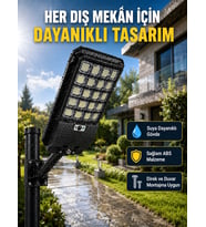Güneş Enerjili Dış Mekan LED Lambası Geniş Aydınlatma Açılı Akıllı Sokak Lambası