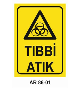 İŞ GÜVENLİĞİ UYARI LEVHASI 1 ADET PVC 21 X 29CM