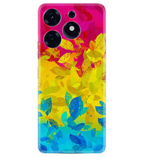 Tecno Spark 10 Pro Kılıf Silikon Desen Özel Seri Yapraklar 1634