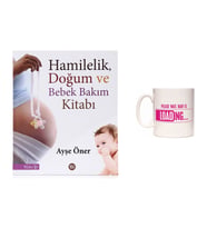 Hamilelik, Doğum Ve Bebek Bakım Kitabı Ayşe Öner Kişiye Özel 3 Fotoğraflı Tek Beyaz Kupa