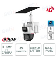 DAHUA 3+3MP PT Speed Dome WizColor 4G Solar IP Kamera IPC-PTS2649C-3E3Z-4GB20