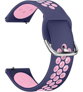 Huawei Watch GT 2e Rainbow Sport Band için Kordon Lacivert Pembe