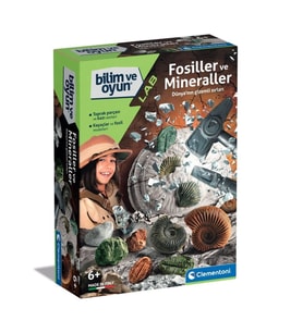 64336 Bilim ve Oyun - Fosiller ve Mineraller Kazı Seti