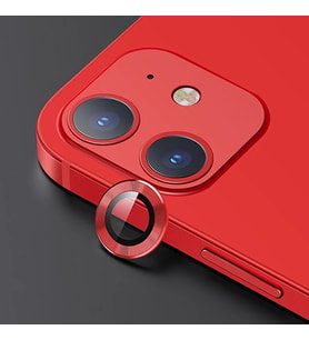 USAMS İPhone 12 - 12 Mini 3D Metal Çerçeveli Kamera Lens Koruyucu-(5775) - SSSSSS4089-5142