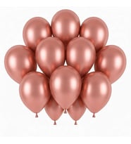Rose Gold Renk Lateks Pastel Balon (30 cm) - 12 Adet