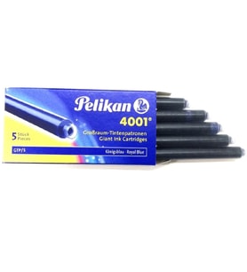 Pelikan Dolma Kalem Kartuşu Uzun Royal Siyah 4001 5  Li (10 Paket)