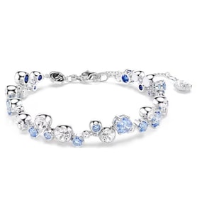 Monemel Swarovski Mavi Taşlı Bileklik (Altın Kaplama)