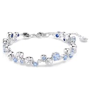 Monemel Swarovski Mavi Taşlı Bileklik (Altın Kaplama)