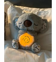 Nefes alan peluş uyku arkadaşı koala sevimli peluş koala sesli müzikli ışıklı