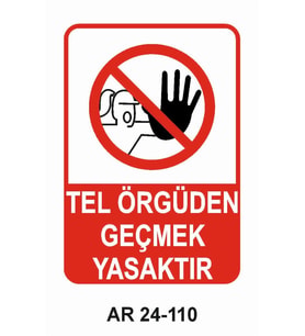 İŞ GÜVENLİĞİ UYARI LEVHASI 1 ADET PVC 21 X 29CM