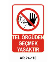 İŞ GÜVENLİĞİ UYARI LEVHASI 1 ADET PVC 21 X 29CM