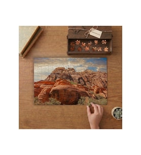 Kızıl Kayalıklar - Çöl Vadisi Manzarası Tasarımı 240 parça Ahşap Puzzle Ahşap Kutuda MP09497