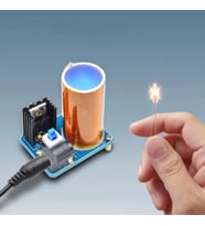 Mini Tesla Bobin Kit Demonte Modül Kablosuz Enerji İletimi BD243 DC 9 / 12V Temassız Elektrik