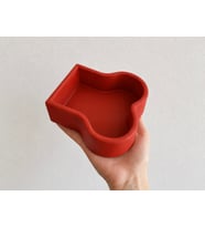 Kemik Model Beton Kedi Köpek Mama ve Su Kabı - Kiremit