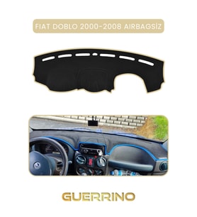FIAT Doblo 2000-2008 Modellerine Uygun aırbagsızTORPİDO KORUMA HALISI BEJ KENAR