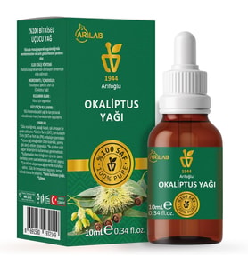Okaliptus Yağı 10ml%100 Saf Yağ ARLAB Pure Eucalyptus Oil 10ml
