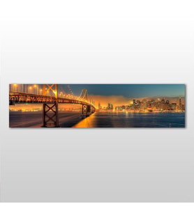 Gold Köprü Kanvas Tablo 150x50cm (Karışık)