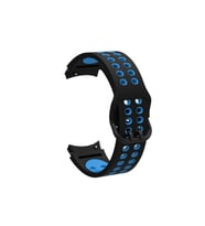 Samsung Galaxy Watch 4 42mm 20mm Uyumlu Kordon Silikon Esnek Yumuşak Delikli Spor KRD-02 Kayış