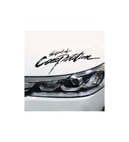 The Spirit Of Competition Oto Sticker Siyah 30*8 Cm