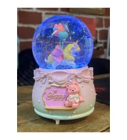 Mega Boy Kar Küresi Unicorn Full Otomatik Kar Püskürtmeli Işıklı Müzikli
