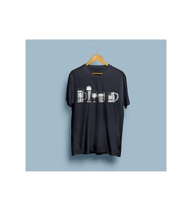 Oversize Bardakları Tasarım Unisex T-shirt