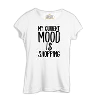Mood Shop with Dolars Beyaz Kadın Tshirt