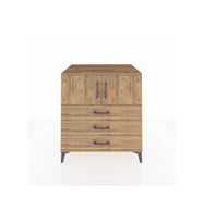 Kronos Şifonyer 2 Raflı 3 Çekmeceli 2 Kapaklı 88x59x96 Çam-Çam