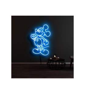 Mickey Mouse Figürlü Dekoratif Neon Tabela