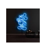Mickey Mouse Figürlü Dekoratif Neon Tabela
