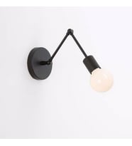 RİOLİGHT RETRO MAFSALLI METAL APLİK (Siyah - Beyaz)