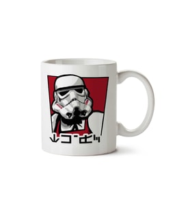 Star Wars KFC Storm Trooper Colonel iki Tarafı Baskılı Kupa Bardak
