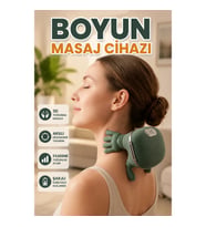 3D Yoğurma Boyun Masaj Aleti 3 Kademeli Hız Ayarlı Ergonomik Tasarım