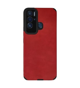 Tecno Pova Neo Kılıf Loop Deri Silikon - Kırmızı