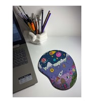 Carton Illustrator Bilek Destekli Mouse Pad