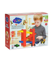 Ony-382 Playwood Ahşap Yarış Arabalı Oyun Rampası-Onyıl