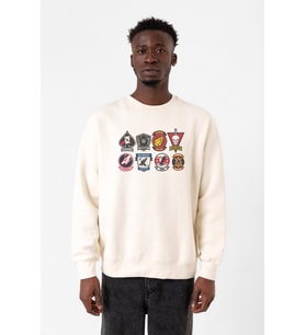 Top Gun Maverick Badge Layout Group Ekru Erkek 2ip Sweatshirt